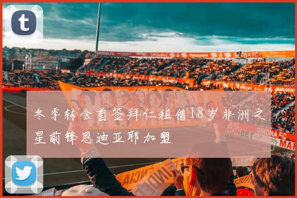 冬季转会首签拜仁租借18岁非洲之星前锋恩迪亚耶加盟
